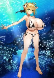 1girls ahoge big_boobies big_boobs big_breasts big_tiddies big_tits big_titties bikini bimbo_body blonde_hair blue_background boobies boobies_bigger_than_head boobs boobs_bigger_than_head breasts breasts_bigger_than_head colossal_boobies colossal_boobs colossal_breasts colossal_tiddies colossal_tits colossal_titties cow_ears cow_horns cow_print cow_print_bikini edit edited fate/extra fate/grand_order fate/grand_order_cow_card_edits fate_(series) feet female female_only gigantic_boobies gigantic_boobs gigantic_breasts gigantic_tiddies gigantic_tits gigantic_titties green_eyes huge_boobies huge_boobs huge_breasts huge_tiddies huge_tits huge_titties large_boobies large_boobs large_breasts large_tiddies large_tits large_titties light-skinned_female massive_boobies massive_boobs massive_breasts massive_tits massive_titties nero_claudius_(fate) plump_boobies plump_boobs plump_breasts plump_tits plump_titties ribbon shortstack side_tie_bikini side_tie_bikini_bottom skindentation solo tiddies tiddies_bigger_than_head tits tits_bigger_than_head titties titties_bigger_than_head wada_arco
