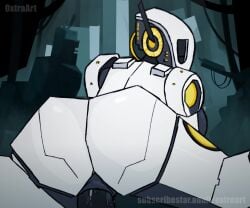 1_eye ambiguous_gender animated anthro anus armor artificial_intelligence ass big_butt bodily_fluids bouncing_breasts bouncing_butt breasts butt_jiggle cum cum_in_vagina cum_inside cum_while_penetrated deep_penetration detailed_background duo earpiece ejaculation female first_person_view genital_fluids genitals glados glowing glowing_body headgear helmet humanoid jiggling looking_at_viewer looking_back machine mechanical_arm mechanical_leg metallic_body on_bottom on_top orgasm oxtra penetration penis plap portal_(series) reverse_cowgirl_position robot robot_humanoid sex short_playtime side_boob sound tagme thick_thighs vaginal_fluids vaginal_penetration valve video vulva watermark white_body white_skin wire
