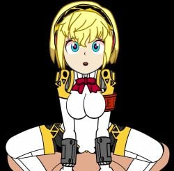 1boy 1girls aegis_(persona) aigis_(persona) animated color colored cowgirl_position edit english_text longer_than_30_seconds longer_than_one_minute minus8 mp4 music persona persona_3 pov ppppu robot_girl sex short_hair sound spread_legs synced_to_music tagme vaginal_penetration video