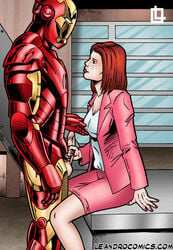 faceless_male female handjob iron_man leandro_comics marvel pepper_potts tony_stark