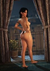 3d ass bubble_butt clair_obscur:_expedition_33 female full_body g-string lune_(clair_obscur:_expedition_33) tagme thong topless wildynsfw