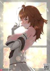 1girls 2025 2d 2d_(artwork) absurd_res absurd_resolution absurdres ahoge areolae artist_name bare_back bare_shoulders big_breasts breasts breasts_out brown_hair demon demon_girl devil devil_girl dress dress_pull exposed_breasts female female_only hi_res high_resolution high_school_dxd highres huge_breasts large_breasts light-skinned_female light_skin long_hair looking_away mature_female medium_hair milf mostly_clothed murikajin nipples no_sex patreon_username png scan seductive seductive_pose solo solo_female sunshine topless venelana_gremory violet_eyes window