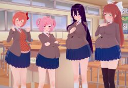 monika (doki doki literature club) from doki doki literature club