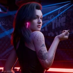 judy alvarez from cd projekt red by holopointz