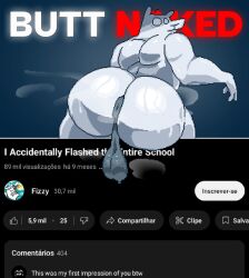 ass asshole asshole_focus bara barazoku beefy big_ass chubby chubby_anthro chubby_male fizzy_(youtuber) fizzzzzzzzzzzzzzzy fizzzzzzzzzzzzzzzy_(youtuber) fully_nude gay gay_male looking_at_viewer looking_back looking_back_at_viewer male male_only meme musk musk_clouds musky_butt naked naked_male ritcherr solo surprised surprised_expression sweat sweat_stain sweatdrop sweating sweaty_balls text thumbnail youtube youtuber youtuber_boy youtuber_character