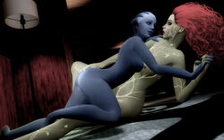 2girls 3d asari batman:_arkham_asylum batman_(series) bioware completely_naked completely_naked_female completely_nude completely_nude_female crossover dc dc_comics female green-skinned_female green_skin liara_t'soni mass_effect mod multiple_girls nipples pamela_isley poison_ivy poison_ivy_(arkham) poison_ivy_(arkham_asylum) rastifan rocksteady_studios source_filmmaker supervillainess yuri