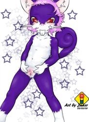 2006 anthro color female female_only front_view fur furry jader nintendo nipples nude pokémon_(species) pokemon rattata solo standing tagme vulva