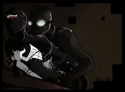 2boys anal facemask gay male male_only marvel mask multiple_males peter_parker smooth_skin spider-man spider-man_(series) spider-man_noir suit tagme venom venom_(marvel) yaoi