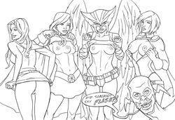 dc female hawkgirl justice_league kara_danvers kara_zor-el kara_zor-l karen_starr kendra_saunders miss_martian power_girl robnix supergirl the_flash