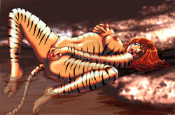 1girls avengers female_only marvel solo tagme tigra tigra_watanabe watermark