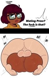 1boy 1girls anus ass backsack balls balls_deep ballsack bob_cut brown_skin bubble_ass bubble_butt comic dark-skinned_female dark_skin digital_media_(artwork) female forced glasses instant_loss_2koma interracial light-skinned_male light_skin male male/female male_penetrating male_penetrating_female mating_press on_back rape red_hair scooby-doo shellzzz teenager testicles thick thick_ass velma_(series) velma_dinkley velma_dinkley_(velma) white_skin