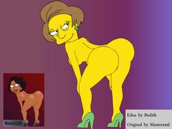 animated ass biolith dark-skinned_female dark_skin dat_ass donna_tubbs edna_krabappel family_guy female female_only high_heels human innie_pussy masterxxxl multiple_females multiple_girls the_cleveland_show the_simpsons twerking