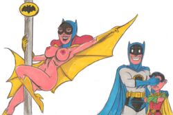 barbara_gordon batgirl batman batman_(series) batman_66 dc dc_comics dick_grayson female human male robin_(dc) robin_(dick_grayson)