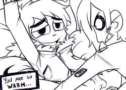 anal anal_sex gay male male/male male_only matthew_patel scott_pilgrim scott_w_pilgrim tied_hands tied_to_bed uncolored western_art yaoi