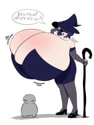 1female 1girl 1girls black_shoes black_stockings blush blushing boobs boobs_bigger_than_head breasts breasts_bigger_than_head commission cordelia_valentine dead_estate dress eyes_covered fanart female female_only fingerless_elbow_gloves fingerless_gloves flats funny girl girl_only jiggle jiggling jiggling_breasts lipstick mumba nail nail_polish nailpolish nails no_eyes olister short_dress short_hair short_skirt sleeveless sleeveless_dress speech_bubble staff standing stave stockings text text_bubble tits witch witch_costume witch_hat wizard_hat woman