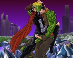 2boys gay hulkling male male_only marvel tagme wiccan yaoi young_avengers