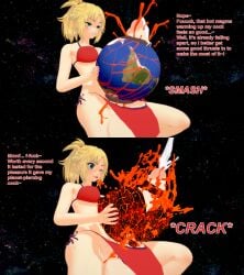 1futa 3d bikini blonde_hair breasts cum destruction english_text fate/grand_order fate_(series) futa_giantess futa_only futanari giantess giantess_futa huge_cock hyper_giantess intersex koikatsu light-skinned_futa mordred_(fate) penetrating penetrating_object penis planet planet_destruction size_difference solo space swimsuit text xavierhuge