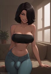 1boy 1girl 1girl1boy 1girls 1male ai_generated anal ass big_ass big_breasts big_thighs black_hair breasts cock crop_top cum curvy curvy_body curvy_female curvy_figure curvy_hips dick fully_naked fully_nude green_eyes hetero huge_ass huge_breasts human humanoid jeans legs medium_breasts milf naked naked_futanari narrow_waist nude nude_futa nude_futanari original original_character pants penetration penis pussy pussy_juice sex sexy sexy_armpits sexy_body sexy_female sexy_pose shoulders speech_bubbles thick thick_ass thick_legs thick_thighs thighhighs thighs tube_top tubetop vagina vaginal vaginal_penetration velonix waist