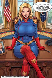 ai_generated arrogant bigbreasts bitch bodysuit breasts_bigger_than_head femdom genderswap homelander humiliation richgirl rule_63 supervillainess the_boys villainess