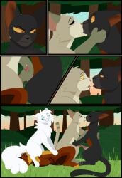 11oaksfall11 2026 5_panel_comic amber_eyes anal anal_penetration animal_genitalia animal_penis artist_logo birchfall_(warriors) black_body black_fur black_nose blue_eyes blush bodily_fluids brother_(lore) brother_and_sister_(lore) brothers_(lore) brown_body brown_fur brown_inner_ear cheek_tuft comic countershading cunnilingus cute_fangs daughter_(lore) domestic_cat dustpelt_(warriors) erection eyebrows eyes_closed facesitting facial_tuft fangs father_(lore) father_and_child_(lore) father_and_daughter_(lore) father_and_son_(lore) felid feline feline_genitalia feline_penis felis female female_feral feral forest_background frottage fur genital_fluids genitals grass grey_nose group hi_res icecloud_(warriors) inner_ear_fluff kissing logo looking_at_another looking_back lying male male/female male/male male_feral male_penetrated male_penetrating male_penetrating_male mammal multicolored_body multicolored_fur no_sclera on_back on_bottom on_top oral parent_(lore) parent_and_child_(lore) parent_and_daughter_(lore) parent_and_son_(lore) penetration penile penile_spines penis penises_touching pink_inner_ear plant precum precum_on_penis raised_eyebrows red_nose reverse_cowgirl_position saliva saliva_string sex shrub sibling_(lore) sister_(lore) sitting sitting_on_another son_(lore) spiderleg_(warriors) tan_body tan_fur teeth tree tuft two_tone_body two_tone_fur vaginal vaginal_fluids vaginal_fluids_on_face warriors_(book_series) white_body white_fur white_inner_ear_fluff yellow_body yellow_eyes yellow_fur