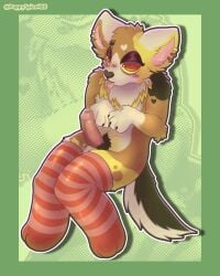 animated animated_gif anthro anthro_only bedroom_eyes blush blushing brown_fur canine cartoony corgi cute dog domestic_dog erection foreskin fur furry furry_ears furry_only furry_tail humanoid_genitalia humanoid_penis kneehighs kneesocks male_only motion_tweening oc paws penis psychedelipup pubes puppyspice420 red_eyes solo spezi_(puppyspice420) tongue tongue_out welsh_corgi yellow_fur