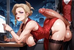 ai_generated ass_grab bending_forward bending_over big_ass big_balls big_breasts big_butt big_penis blonde_female blonde_hair blue_eyes blush blushing business_woman city cleavage clothed_sex cock_hungry cock_shock cock_worship creamhorseai curvy curvy_female curvy_figure deep_cleavage doggy_style erect_nipples eyelashes eyeshadow female final_fantasy final_fantasy_vii final_fantasy_vii_remake fit fit_female from_behind from_behind_position garter_belt garter_straps hair_bun high_heels high_resolution highres horny horny_female hourglass_figure huge_ass huge_balls huge_breasts huge_cock hyper_balls imminent_penetration imminent_sex indoors laced_underwear light-skinned_female lingerie lipstick long_hair makeup male male/female massive_balls massive_penis mature mature_female mommy mommy_kink mommy_milkers night office office_lady penis_awe penis_on_ass perfect_body purple_eyeshadow red_lipstick scarlet_(ffvii) secretary seductive seductive_look stockings suit sweat sweating sweaty sweaty_body testicles thick_thighs underwear voluptuous voluptuous_female