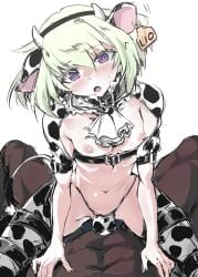 1femboy 2boys androgynous blonde_hair blush blushing blushing_at_viewer bob_cut bulge costume cow_ears cow_horns cow_print crossdressing dark-skinned_male dark_skin embarrassed fake_animal_ears fake_tail femboy femboy_focus femboysub feminine_faced_male feminine_male gay gay_sex imminent_anal interracial lio_fotia looking_at_viewer nervous on_top petite petite_body petite_male pov promare prprlo short_hair short_male shy size_difference slim slim_male slim_waist solo_focus stockings thigh_strap thighhighs thin_waist thong twink yaoi