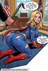 ai_generated arrogant bigbreasts bitch bodysuit defeated_villainess diabolical downfall femdom genderswap homelander humiliation richgirl supervillainess the_boys twerk twerking villainess