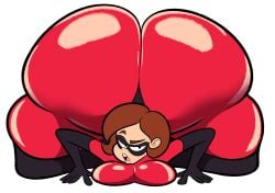 1girls ass ass_bigger_than_head ass_bigger_than_torso big_ass big_breasts bodysuit bottom_heavy breast_press breasts brown_hair bubble_butt elastigirl face_down_ass_up fat_ass female female_only helen_parr huge_ass hyper hyper_ass large_ass latex mask massive_ass milf mother oboithisisfunky png solo superheroine the_incredibles thick_ass thick_thighs thunder_thighs top-down_bottom-up wide_hips