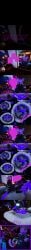 alien alien_abduction avian blindfolded captured chubby chubby_male collar comic dog_bed fat_male furry held_at_gunpoint hooded_bodysuit latex_bodysuit leash leash_pull manygeesen_edits panicking petplay struggling threatening_with_weapon vrchat