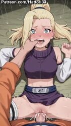 1boy 1girl 1girls ai_generated blonde blonde_female blonde_hair blue_eyes blush clothed clothed_sex clothing cum cum_in_pussy cum_inside female female_penetrated finger_in_mouth girl girly hattori34 ino_yamanaka legs_spread male/female male_penetrating male_penetrating_female male_pov medium_breasts missionary missionary_position moan moaning mouth_open naruto naruto_(classic) naruto_(series) open_mouth penetration penis pov rough_sex sex spread_legs spreading_legs uzumaki_naruto vaginal vaginal_penetration vaginal_sex veiny_penis yamanaka_ino young