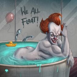 ass bath bath_tub big_ass it_(stephen_king) pennywise we_all_float
