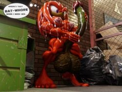 3d 3d_(artwork) absurd_res balls big_balls big_feet big_nipples big_penis bodily_fluids cum dark_penis feet genital_fluids genitals hi_res huge_balls huge_penis hyper knuckles_the_echidna long_penis male male/male muscular nipples pecs penis quads sanory sega smegma sonic_(series) sonic_the_hedgehog_(series) vein