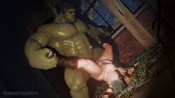 alleyway anal anal_sex animated average_neighbor bara bara_tits belly_bulge big_dom_small_sub bouncing_breasts breeding cumdump gay gay_domination hulk male male_only marvel marvel_comics meat_toilet muscular muscular_male piledriver_position six_pack size_difference street_view tagme thor_(marvel) tough_guy video yaoi