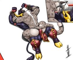 abs anthro armpit_hair aroused aroused_by_another aroused_face aroused_male aroused_smile back_muscles barazoku biceps big_bulge big_muscles big_pecs black_briefs black_clothing black_elbow_pads black_footwear black_gloves black_handwear black_mask black_socks black_underwear blue_body blue_hair blue_skin bodily_fluids body_hair bovid bovine briefs bulge butt butt_focus cattle cheetah clothed clothed_sex clothing competition detailed_bulge dominant dominant_anthro dominant_male domination/submission dry_humping duo elbow_pads erection erection_under_clothing erection_under_underwear felid feline fighting_ring fist footwear french_kissing fur genital_outline gloves grappling grey_body grey_fur grinding hair handwear hi_res high-angle_view hikaridraws hikaristar_art hooves horn hot_dogging hot_dogging_through_clothing humping hybrid kiss_on_lips kissing knee_pads looking_pleasured lucha_libre_mask luchador lying lying_on_another lying_on_ground lying_on_partner male male/male mammal manhandling manly markings mask masked_male muscular muscular_anthro muscular_arms muscular_male muscular_thighs nipples on_back on_front on_ground pantherine pawpads pecs penis_on_butt penis_outline pinned pinned_arms pinned_to_ground rear_view red_clothing red_gloves red_handwear red_knee_pads red_underwear restrained restrained_arms roughhousing saliva saliva_on_tongue secretly_loves_it sex sexual_competition sexual_fight snow_leopard socks sports_mask sportswear spots spotted_body spotted_fur spotted_markings spotted_tail spread_butt spread_legs spreading submissive submissive_anthro submissive_male tail tail_markings teasing teasing_partner tenting thick_arms thick_thighs tongue tough_guy ty_(tybern) underwear wearing_mask white_body white_fur white_hair wrestler wrestler_costume wrestlers wrestling wrestling_briefs wrestling_clothing wrestling_mask wrestling_match wrestling_outfit yellow_clothing yellow_mask