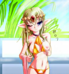 baka_(burst) nintendo ocarina_of_time oracle_of_ages oracle_of_seasons princess_zelda the_legend_of_zelda triforce triforce_bikini zelda_(ocarina_of_time)