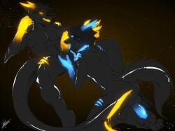 2020 anthro anthro_only balls black_body blue_penis collar dark_background domination dragon duo fish gay genitals glowing glowing_eyes goo_creature hellomyboi1028 hybrid hypnosis kneeling knot knot_grab licking living_latex male male/male male_domination marine mind_control oral penile penis penis_lick ringed_eyes sex shark simple_background sitting submissive submissive_male tongue tongue_out yellow_penis zephyr_(rubberbutt)