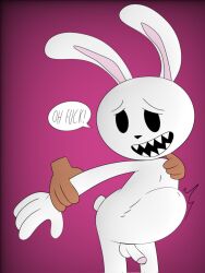 anal anal_sex gay large_insertion lewdboiart_(artist) male/male max_(sam_and_max) penis sam_(sam_and_max) sam_and_max stomach_bulge