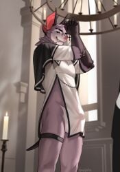 2026 anthro bat biped bulge claws clothed clothed_anthro clothed_male clothing digital_drawing_(artwork) digital_media_(artwork) fingers front_view fur genitals hi_res inside male mammal penis smile solo spuydjeks standing teeth