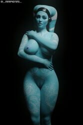 1girls 3d big_areola big_boobs big_breasts big_nipples big_thighs blender female female_focus female_only large_areolae large_breasts large_thighs light-skinned_female pussy rapid99 solo solo_female solo_focus star_wars twi'lek