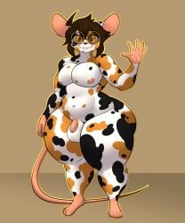 absurd_res anthro balls big_balls big_butt big_muscles big_pecs butt femboy genitals heiki_(heikidraws) heikidraws hi_res male mammal mouse murid murine muscular muscular_femboy nipples pecs penis rodent small_penis solo thick_thighs