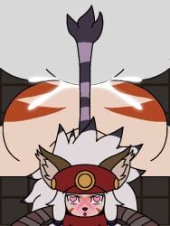 anal anal_penetration anal_sex animated beat_banger beluga_damiens big_ass big_balls big_butt big_penis big_thighs blush blushing cum cum_in_ass cumshot cumshot_in_anus domination felid felineko heart-shaped_pupils little_tail_bronx loves_it male_penetrated pizzaslasher solatorobo tail