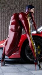 1futa 3d big_ass big_balls big_penis bodysuit bra bulge bulge_through_clothing car cleavage clove_(valorant) futanari high_heels latex manufatura rear_view self_upload short_hair small_breasts small_but_hung tagme valorant