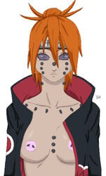 1girls ajisai_(naruto) canon_genderswap dcl female female_only naruto naruto_shippuden pain_(naruto) solo