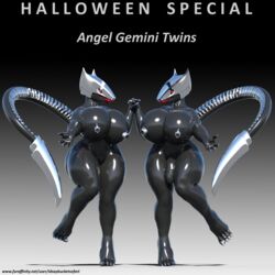 1futa 1girls 3d angela-45 anthro areolae breasts cosplay curvy cyber_dragon dragon female flaccid futa_sans_balls futa_with_female futanari gemini_twins huge_ass huge_breasts idsaybucketsofart intersex large_areolae latex_skin machine penis realistic wide_hips