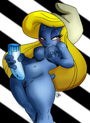 alternate_body_type alternate_breast_size chacomics oddrich smurfette tagme the_smurfs