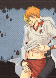 bleach gay ichigo_kurosaki kisuke_urahara male male_only yaoi