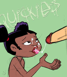 american_dragon:_jake_long black_eyes black_hair breasts cum cum_in_mouth cum_on_face disney disney_channel lawgick lipstick penis purple_hair red_lipstick rough_sketch tagme tongue tongue_out trixie_carter