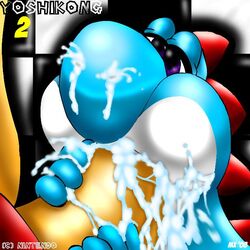 2008 color cum fellatio insertion interspecies male mario_(series) monkeyxflash nintendo oral penis yoshi