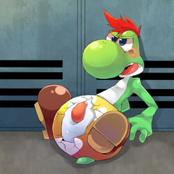 color male male_only mario_(series) nintendo paper_mario solo the_great_gonzales_jr yoshi